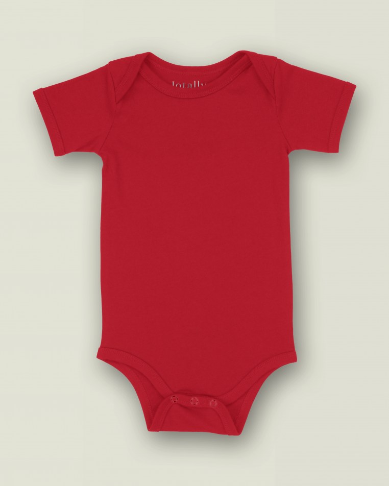 Star Initial Large Bodysuit Red / White