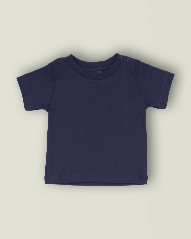 Star Initial Baby Tee Navy / Gold