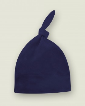 Little Icon Baby One-Knot Hat Navy / White