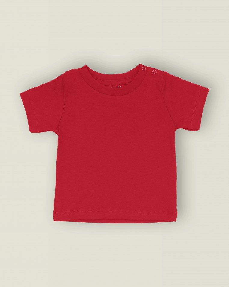 Star Initial Large Baby Tee Red / White