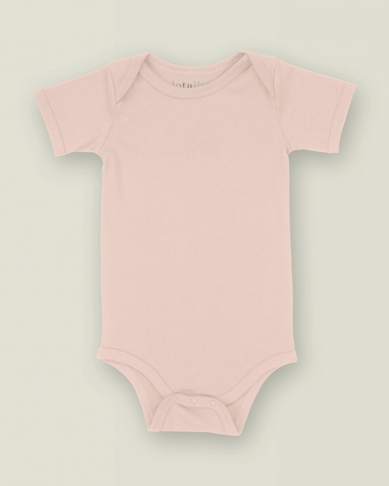 Script Family Name Bodysuit Light Pink / Black