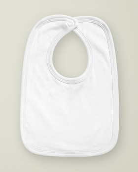 Bold Initial Bib White / Black